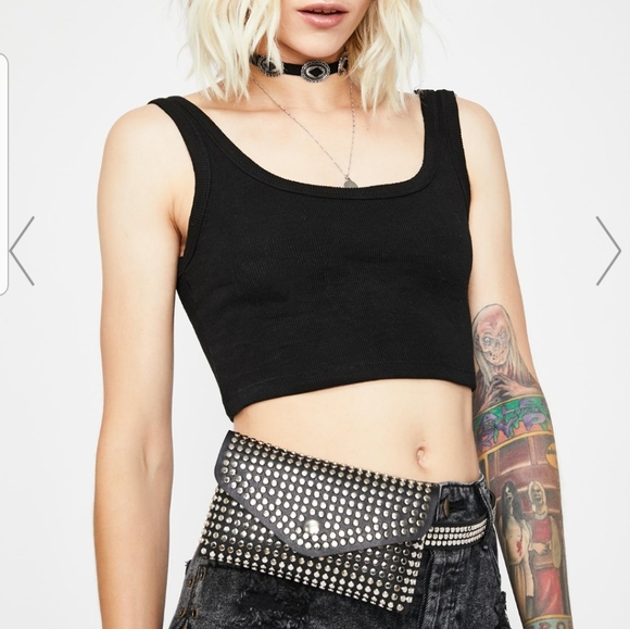 Dolls Kill Handbags - Dolls kill studded belt bag